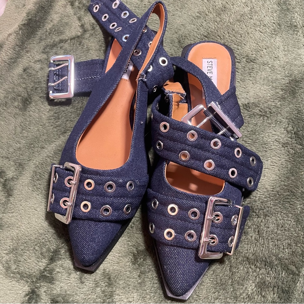 Steve Madden Women's Blue Denim Sandals